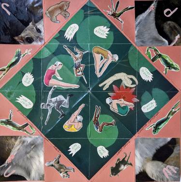 Original Conceptual Sports Collage by Elizabeth Criss
