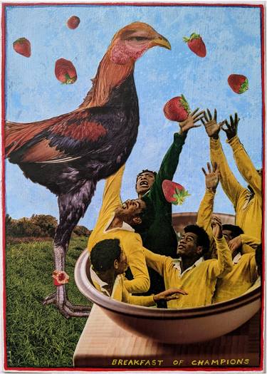 Original Dada Cuisine Collage by Elizabeth Criss