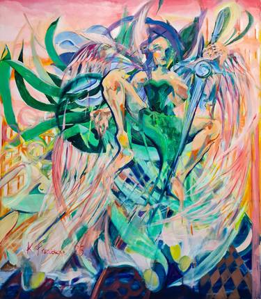 Original Conceptual Abstract Painting by Karolina Franceschini
