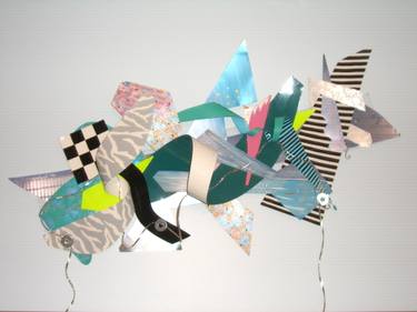 Original Expressionism Wall Sculpture by Kay Strickland
