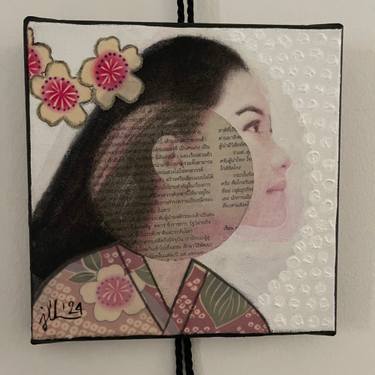 Original Contemporary Women Mixed Media by Jacinthe Lamontagne-Lecomte
