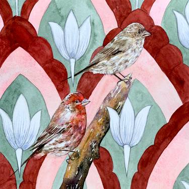 Original Art Deco Animal Paintings by Emily Mcphee