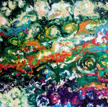 Original Abstract Expressionism Outer Space Paintings by Alejos Lorenzo