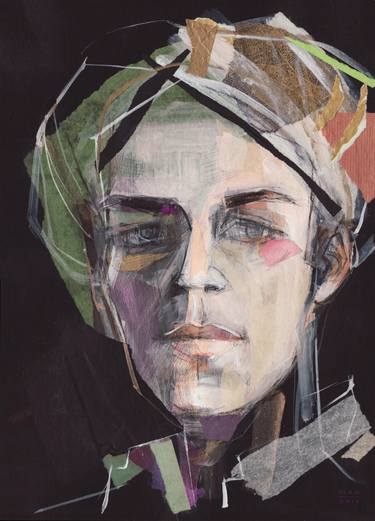 Original Fine Art Portrait Drawings by Maria Kleinschmidt