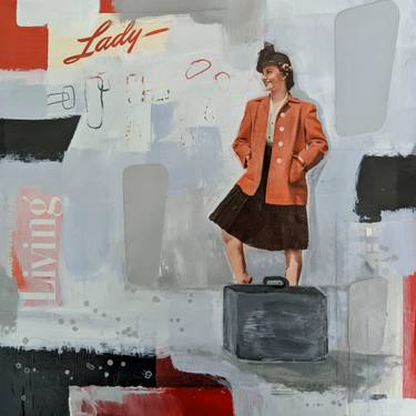 Original Abstract Fashion Collage by Rene Griffith