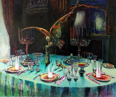 Original Figurative Home Painting by Mieke Jonker