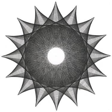 Original Abstract Outer Space Drawings by Mary Wagner