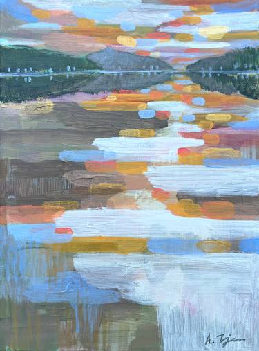 Original Abstract Expressionism Abstract Paintings by Alissa Kim Tjen