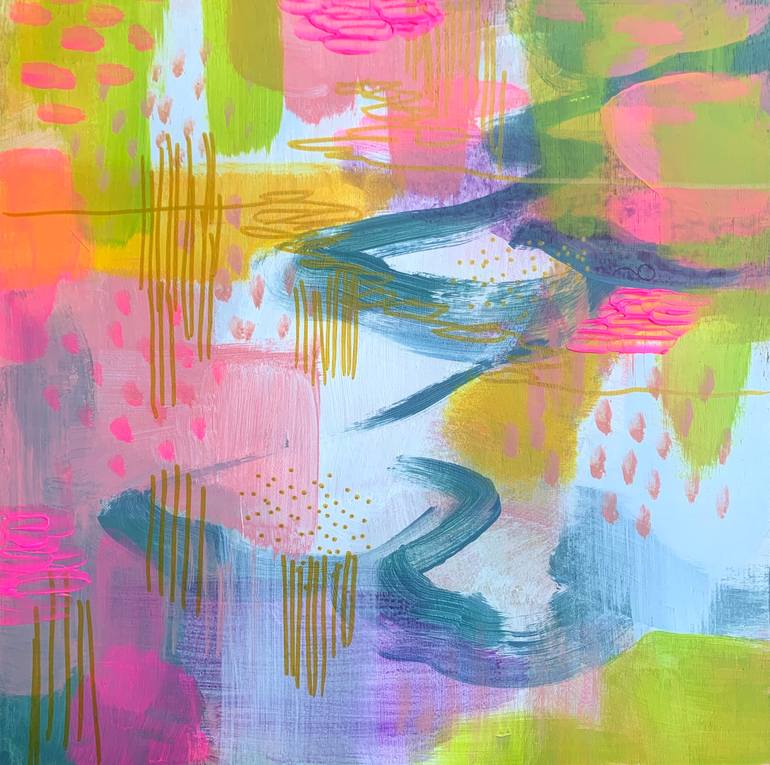 Original Abstract Expressionism Abstract Paintings by Alissa Kim Tjen