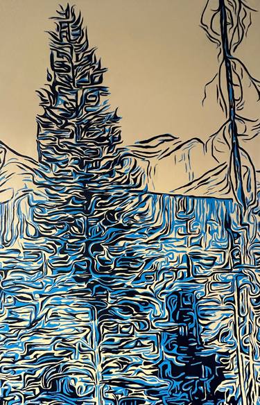 Original Conceptual Landscape Painting by Brad Dunn
