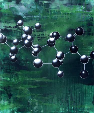 Original Conceptual Science/Technology Paintings by Gunter Pusch
