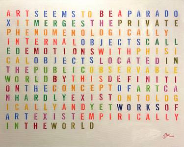 Original Contemporary Language Paintings by Jelena Antic
