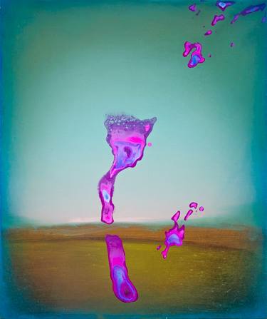 Original Abstract Science/Technology Mixed Media by Fedora Akimova