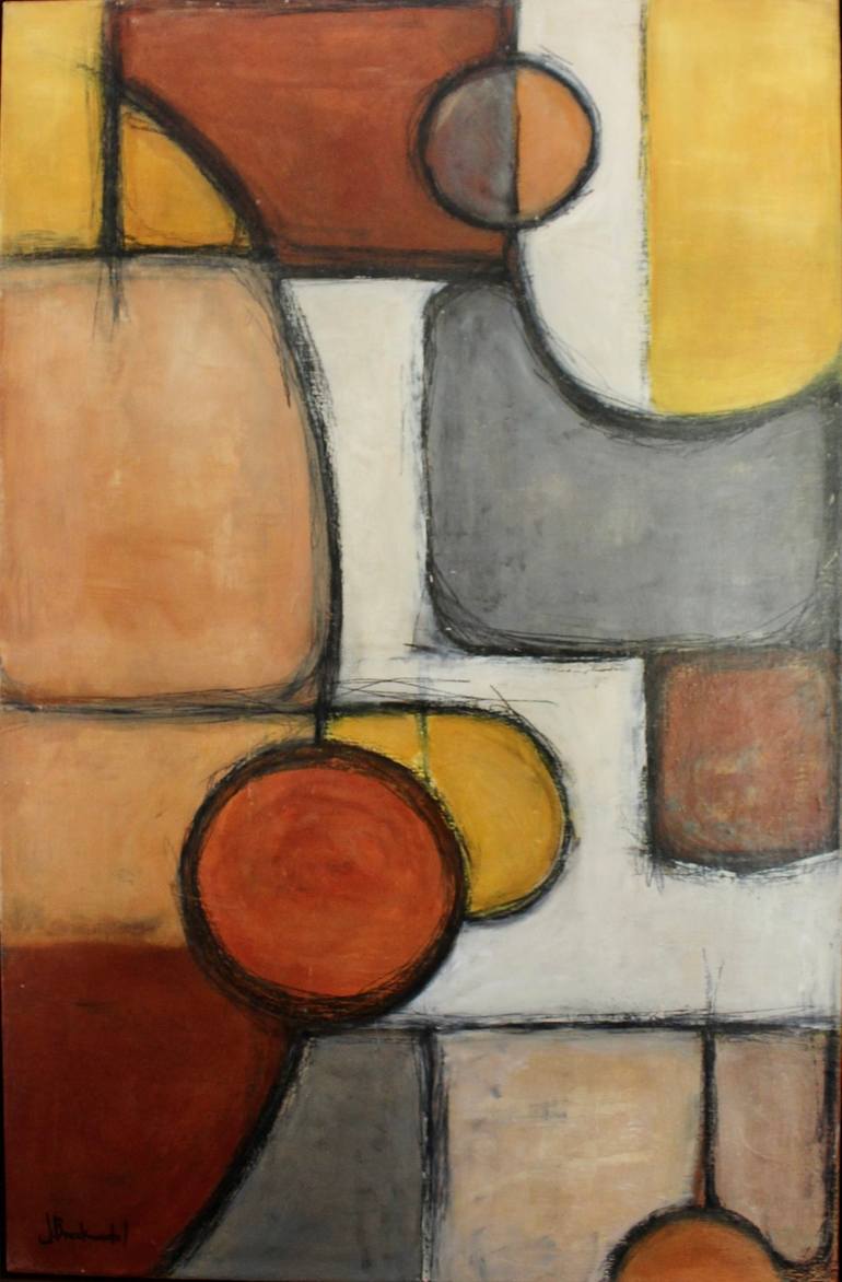 Original Algorithmic Abstract Paintings by Joan Breckwedel