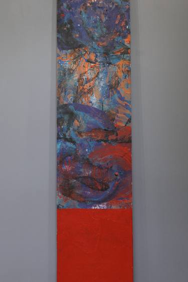 Original Abstract Expressionism Abstract Painting by Estela Caguama