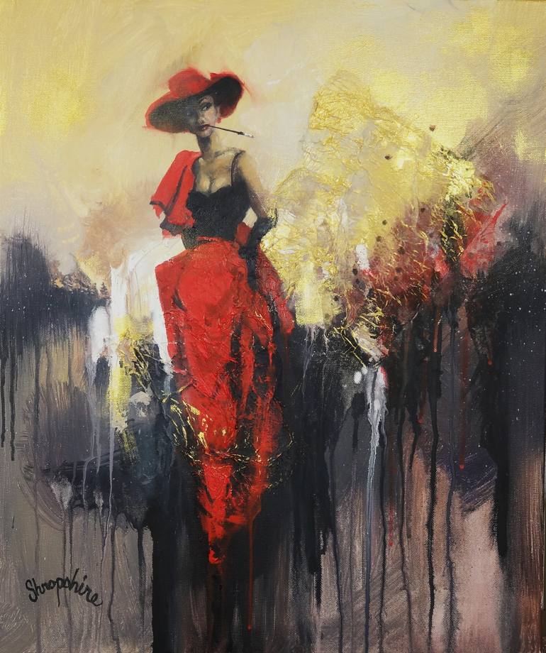 Print of Figurative Abstract Paintings by Tom Shropshire