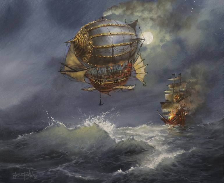 Print of Fine Art Fantasy Paintings by Tom Shropshire