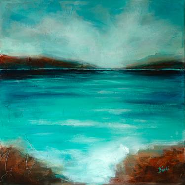 Original Impressionism Landscape Painting by Szilvia Banki