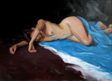 Original Figurative Classical mythology Paintings by Judith Reeve