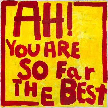 Original Abstract Expressionism Typography Paintings by Tommy Lennartsson