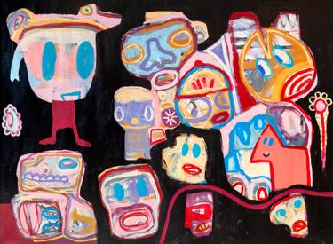 Original Pop Art Abstract Paintings by Tommy Lennartsson