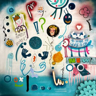Original Pop Art Abstract Paintings by Cristian Armenta