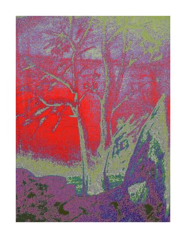 Original Conceptual Tree Mixed Media by Carlo Annesanti