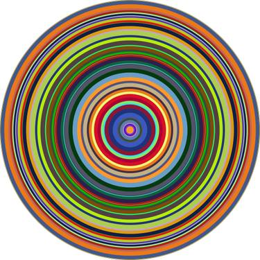 Original Algorithmic Geometric Digital by Daniel Wave