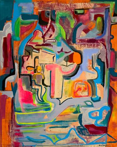 Original Street Art Architecture Paintings by Marc Aaron Hyman