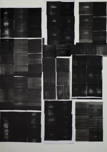 Original Abstract Expressionism Abstract Printmaking by Roman Haideichuk