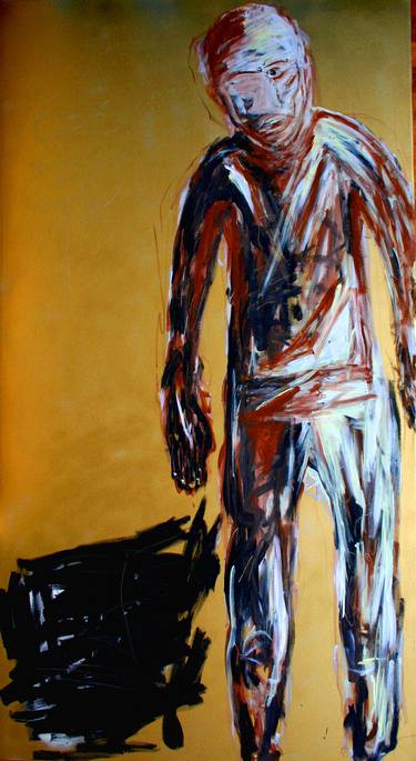 Original Abstract Expressionism Men Paintings by Patrik Šíma