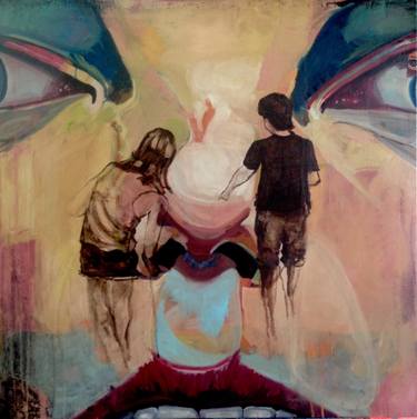 Original Abstract Classical mythology Paintings by Shelton Walsmith