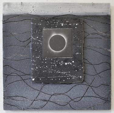 Original Abstract Outer Space Sculpture by Margreet Zwetsloot