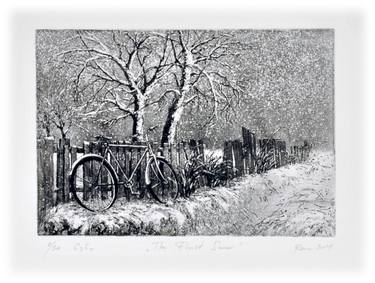 Original Fine Art Landscape Printmaking by Rasa Prismontiene