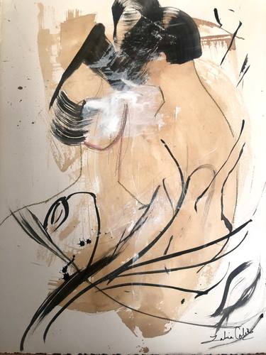Original Abstract Expressionism Abstract Painting by  Asya Zahia Colie
