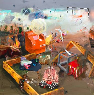 Original Contemporary Abstract Paintings by Edith Torony