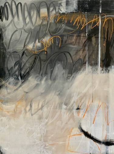 Original Abstract Expressionism Abstract Mixed Media by Claudia Grutke