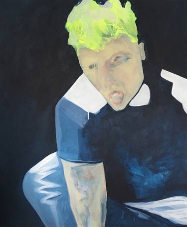 Original Expressionism Portrait Paintings by Jan Ziegler