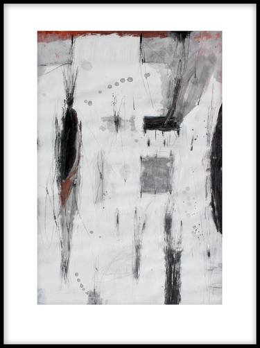 Original Abstract Expressionism Abstract Drawings by Pal Csaba