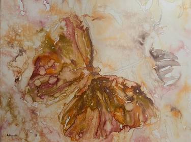 Original Abstract Expressionism Animal Mixed Media by Afroditi Kyriazi