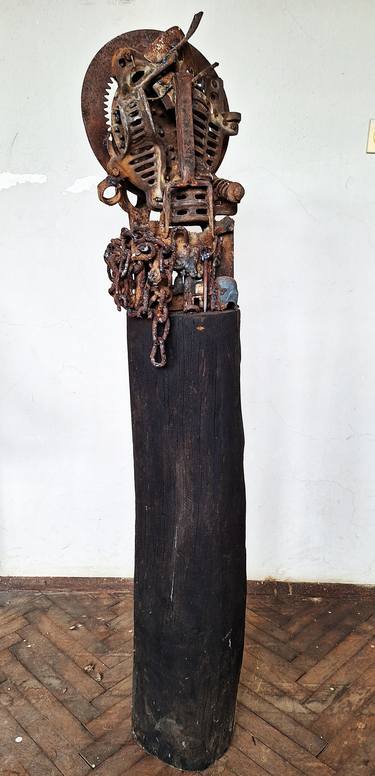 Original Art Deco Abstract Sculpture by Rumen Dimitrov