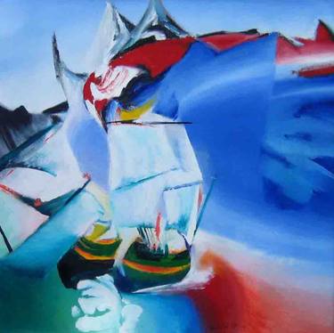 Original Abstract Mortality Paintings by Roland Weight
