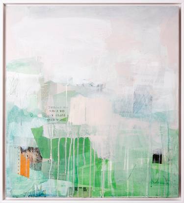 Original Abstract Landscape Mixed Media by Michelle Wickland