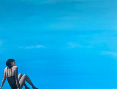Original Surrealism Women Painting by Linda Mcfetridge