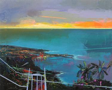 Original Expressionism Beach Paintings by Benito Salmerón