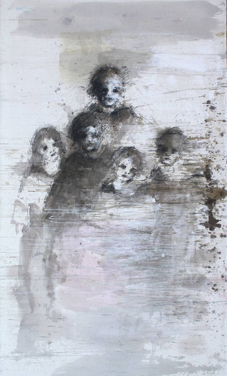 Print of Figurative Family Paintings by Hanna Sidorowicz