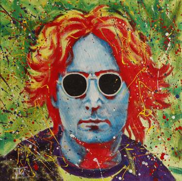 Original Street Art Portrait Painting by Jaroslaw Glod