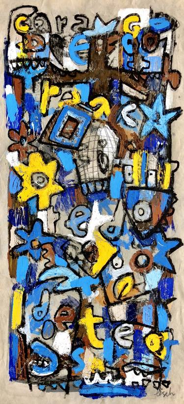 Original Abstract Expressionism Abstract Paintings by Jonas Fisch