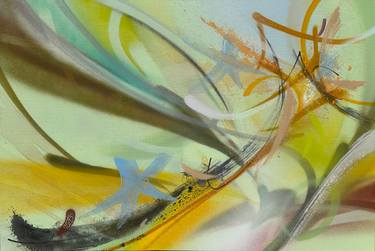 Original Abstract Expressionism Abstract Painting by Bob Peck
