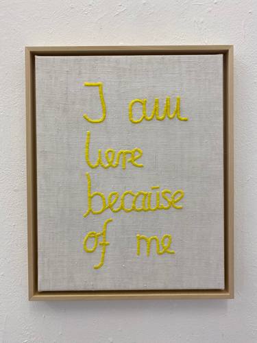 Original Abstract Typography Mixed Media by Thea Altmann